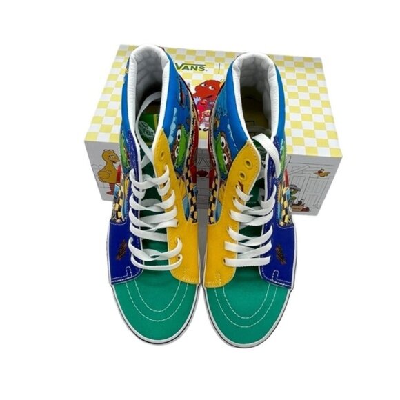 VANS X SESAME STREET SK8-HI unisex SHOES Men Sz 9 Women Size 10.5, NEW IN BOX - Picture 2 of 10